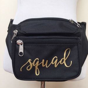 Black Squad Fanny Pack Belt Bag